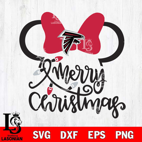 Atlanta Falcons mickey christmas 3 Svg Eps Dxf Png File, Digital Download, Instant Download