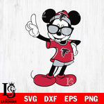 Atlanta Falcons mickey christmas 5 Svg Eps Dxf Png File, Digital Download, Instant Download