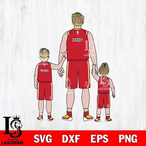 Atlanta Hawks Best Dad Ever , NBA Basketball ,Father day Svg Eps Dxf Png File, Digital Download, Instant Download