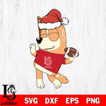 Atlanta Hawks Bluey Chilli Christmas Svg Eps Dxf Png File, Digital Download, Instant Download