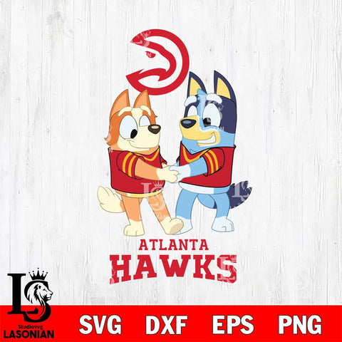 Atlanta Hawks Bluey Chilli Dance Svg Eps Dxf Png File, Digital Download, Instant Download