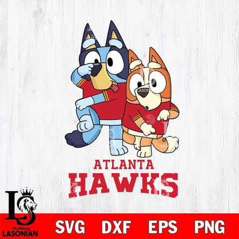 Atlanta Hawks Bluey Chilli Dance Mode Svg Eps Dxf Png File, Digital Download, Instant Download