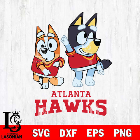 Atlanta Hawks Bluey Chilli Mode Dance Svg Eps Dxf Png File, Digital Download, Instant Download