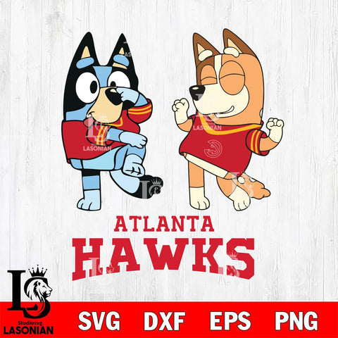 Atlanta Hawks Bluey Chilli Sport Svg Eps Dxf Png File, Digital Download, Instant Download