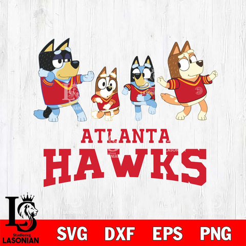 Atlanta Hawks Bluey Dance Mode Squats Svg Eps Dxf Png File, Digital Download, Instant Download