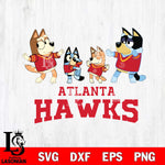 Atlanta Hawks Bluey Dance Squats Svg Eps Dxf Png File, Digital Download, Instant Download