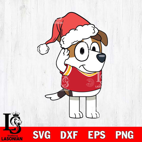 Atlanta Hawks Bluey Jack Christmas Svg Eps Dxf Png File, Digital Download, Instant Download