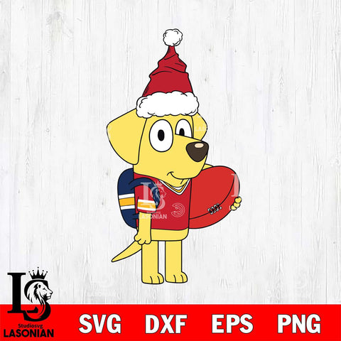 Atlanta Hawks Bluey Lucky Christmas Svg Eps Dxf Png File, Digital Download, Instant Download