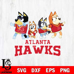 Atlanta Hawks Bluey Mode Dance Squats Svg Eps Dxf Png File, Digital Download, Instant Download