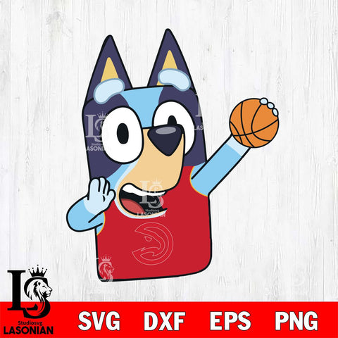 Atlanta Hawks Bluey sport Svg Eps Dxf Png File, Digital Download, Instant Download