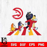 Atlanta Hawks Bluey sport 6 Svg Eps Dxf Png File, Digital Download, Instant Download