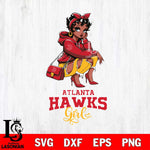 Atlanta Hawks Fashion Black Fan Girl Betty Boop