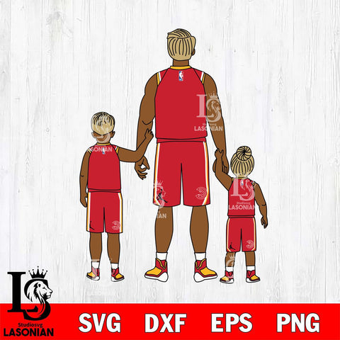 Atlanta Hawks Father day , Best Dad Ever , NBA Basketball Svg Eps Dxf Png File, Digital Download, Instant Download