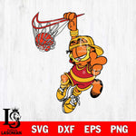 Atlanta Hawks Garfield Svg Eps Dxf Png File, Digital Download