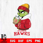 Atlanta Hawks Grinch Bougie Sport Svg Eps Dxf Png File, Digital Download, Instant Download