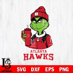 Atlanta Hawks Grinch Football Christmas Cut Files Cricut, Svg Dxf Eps Png file , Silhouette