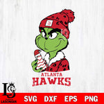 Atlanta Hawks Grinch Tree Cake Svg Eps Dxf Png File, Digital Download, Instant Download