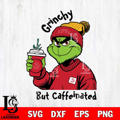 Atlanta Hawks Grinchy But Caffeinated Svg Eps Dxf Png File, Digital Download, Instant Download