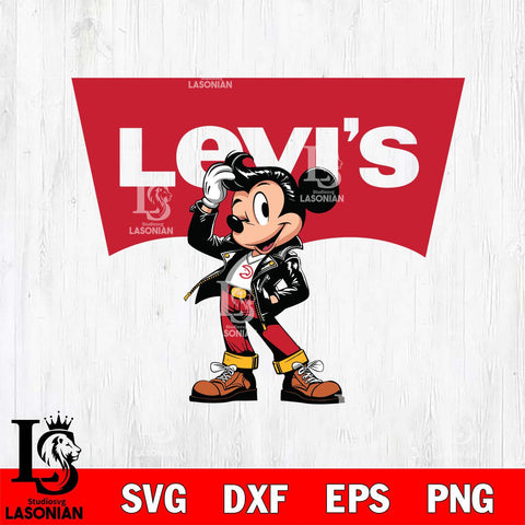 Atlanta Hawks Levis Mickey Mouse Svg Eps Dxf Png File, Digital Download, Instant Download