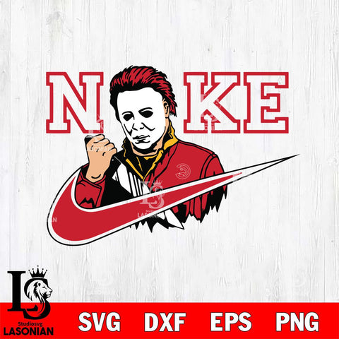 Atlanta Hawks Michael Myers Nike Svg Eps Dxf Png File, Digital Download, Instant Download