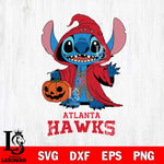 Atlanta Hawks Stitch Horror Svg Eps Dxf Png File, NBA svg, Digital Download, Instant Download