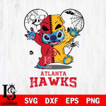 Atlanta Hawks Stitch Horror Halloween 2 Svg Eps Dxf Png File, Digital Download, Instant Download