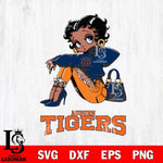 Auburn Tigers Betty Boop Black Fan Girl Svg Eps Dxf Png File, Digital Download, Instant Download