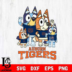 Auburn Tigers Bluey & Bingo 7 Svg Eps Dxf Png File, NCAA svg, Digital Download, Instant Download