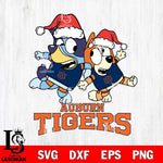 Auburn Tigers Bluey Christmas Holiday Svg Eps Dxf Png File, Digital Download