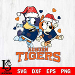 Auburn Tigers Bluey Christmas NFL Svg Eps Dxf Png File, Digital Download