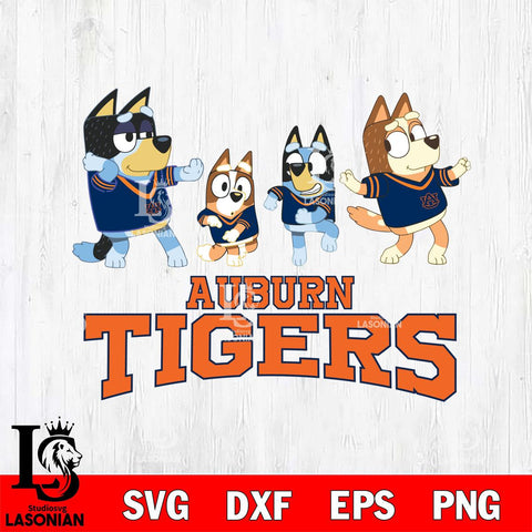 Auburn Tigers Bluey Dance Mode Squats Svg Eps Dxf Png File, Digital Download, Instant Download