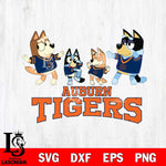 Auburn Tigers Bluey Dance Squats Svg Eps Dxf Png File, Digital Download, Instant Download