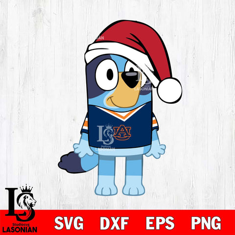 Auburn Tigers Bluey Dog Christmas Svg Eps Dxf Png File, Digital Download, Instant Download