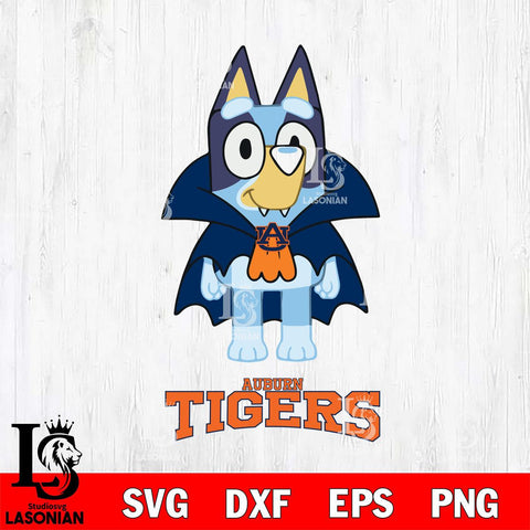 Auburn Tigers Bluey Dracula Halloween Svg Eps Dxf Png File, Digital Download, Instant Download