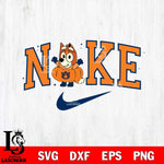 Auburn Tigers Bluey Halloween Nike NCAA Svg Eps Dxf Png File, Digital Download, Instant Download