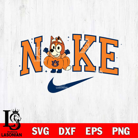 Auburn Tigers Bluey Halloween Nike NCAA Svg Eps Dxf Png File, Digital Download, Instant Download