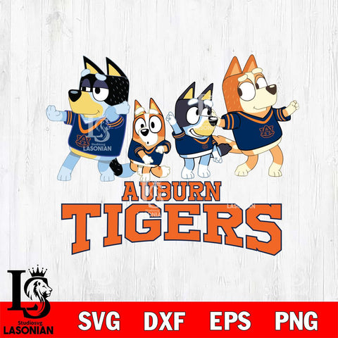 Auburn Tigers Bluey Mode Dance Squats Svg Eps Dxf Png File, Digital Download, Instant Download