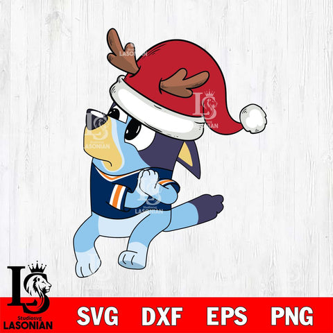 Auburn Tigers Bluey Santa Claus Christmas Svg Eps Dxf Png File, Digital Download, Instant Download