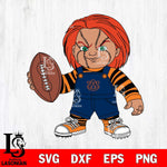 Auburn Tigers Chucky Horror 12 Svg Eps Dxf Png File, NCAA svg, Digital Download, Instant Download