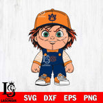 Auburn Tigers Chucky Horror Svg Eps Dxf Png File, NCAA svg, Digital Download, Instant Download