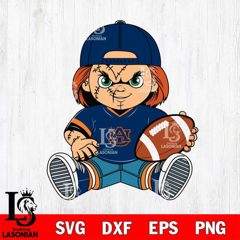 Auburn Tigers Chucky Horror 3 Svg Eps Dxf Png File, NCAA svg, Digital Download, Instant Download