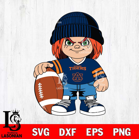 Auburn Tigers Chucky Horror 4 Svg Eps Dxf Png File, NCAA svg, Digital Download, Instant Download