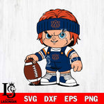 Auburn Tigers Chucky Horror 5 Svg Eps Dxf Png File, NCAA svg, Digital Download, Instant Download