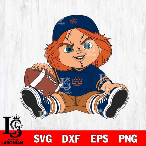 Auburn Tigers Chucky Horror 8 Svg Eps Dxf Png File, NCAA svg, Digital Download, Instant Download