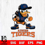 Auburn Tigers Donal Duck Disney, Svg Eps Dxf Png File, Digital Download