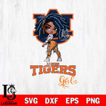 Auburn Tigers Fan Girl Svg Eps Dxf Png File, Digital Download, Instant Download