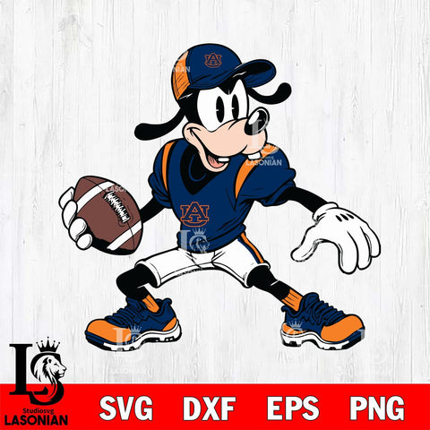 Auburn Tigers Goofy Svg Eps Dxf Png File, NCAA svg, Digital Download, Instant Download