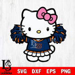 Auburn Tigers Hello Kitty Cheerleader 3 Svg Eps Dxf Png File, Digital Download, Instant Download