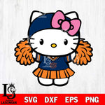 Auburn Tigers Hello Kitty Cheerleader 5 Svg Eps Dxf Png File, Digital Download, Instant Download