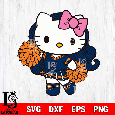 Auburn Tigers Hello Kitty Cheerleader 7 Svg Eps Dxf Png File, Digital Download, Instant Download